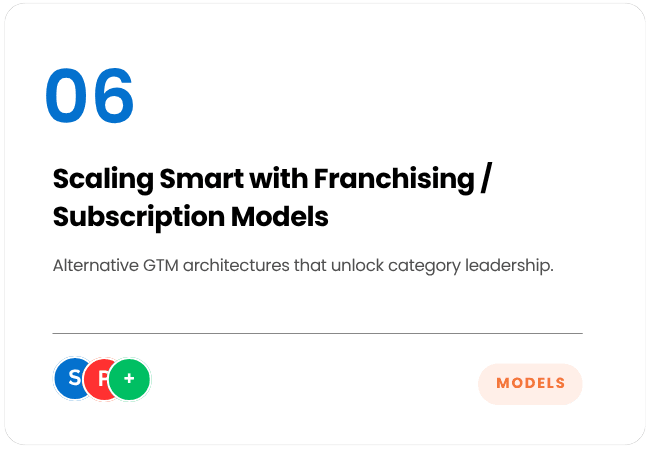 Scaling Smart with Franchising /Subscription Models